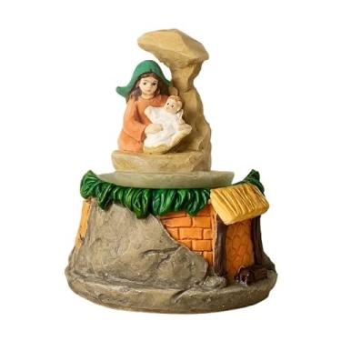 Imagem de Globo de Neve Presépio 6,8x4,5cm | Cena Natalina com Efeito Neve | Presente de Fé e Tradição | Decoração de Mesa