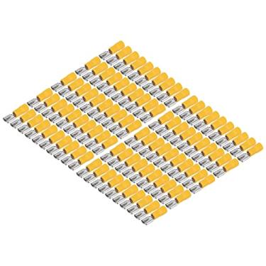 Imagem de Terminal de Arame Isolado de Cobre e PVC, Conector de pá de Fêmea para AWG 12-10, Com Conjunto de 100pcs Elétricos, Adequado para Fios de 4-6 mm², Corrente Máxima 24A, Uso Múltiplo