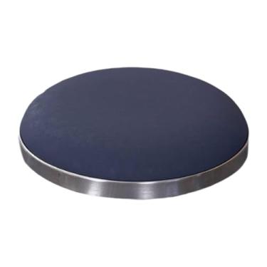Imagem de KiBcsLic Almofada para Assento de Banqueta de Bar, Assento Acolchoado Fácil de Instalar, Almofada Redonda de Reposição para Banqueta de Barbearia e Sala de, Azul