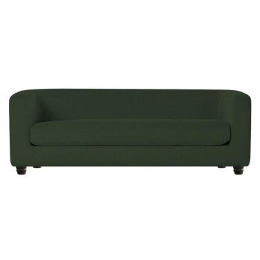 Imagem de Sofá 3 Lugares Luxo Recepção Escritorio Sala Veneza 200cm Linho Cor Verde