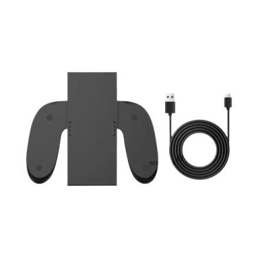Imagem de Suporte De Carregamento Duplo Para Joy-Con Switch, Controle Portátil -