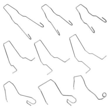 Imagem de KUQUTIDY 9 peças de clipe de retenção de farol de carro, clipes de mola de retenção de lâmpada de aço inoxidável para H1/H3/H4/H7, grampo universal para farol de carro, clipes de farol mergulhado para