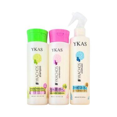Imagem de Ykas Ykachos Shampoo 300ml + Condicionador 300ml + Umidificador 300ml
