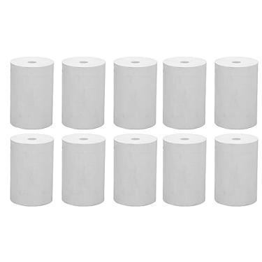 Imagem de Rolos de papel para impressão térmica, pacote de 10, papel de recibo leve, premium, espesso, suavizante, à prova de poeira, para impressoras POS e fabricantes de etiquetas, 80 mm (Núcleo de tubo