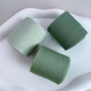 Imagem de Fita de organza transparente com 3 rolos de 4,8 cm de largura, 5 metros/rolo para embrulho de presente, buquê de casamento, decoração de artesanato DIY