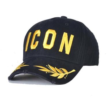 Imagem de Boné de beisebol ICONS Wheat Sports Cap bordado preto - yiweisai