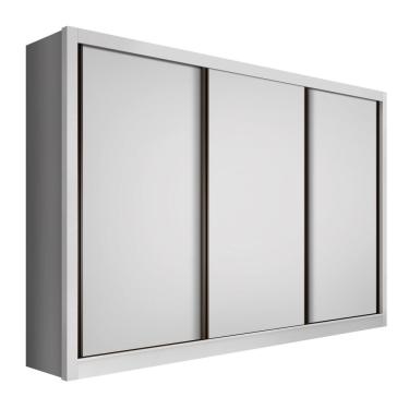 Imagem de Guarda Roupa Casal 3 Portas 6 Gavetas Nápoli Minastex Branco