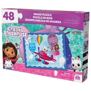 Imagem de Quebra-Cabeça de Madeira Gabby`s Dollhouse 48 Peças - Grow