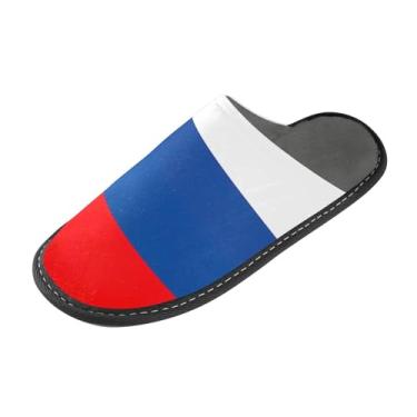Imagem de Joisal Pantufas femininas com bandeira da Eslovênia, felpudas, fofas, para casa, sapatos de inverno, espuma de memória, sem cadarço, tamanho 4-5, Bandeira da Eslovênia, 4-5 Wide