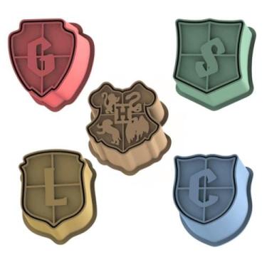 Imagem de Ejetor Modelador Para Doces escudos Hogwarts - 3DMIX, Lufa Lufa