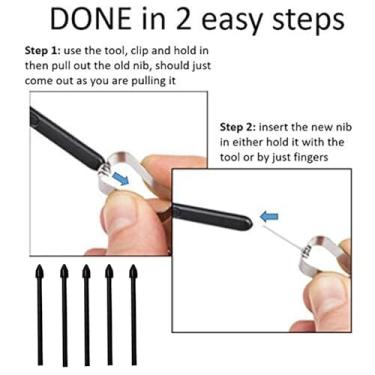 Imagem de Generic Tab S7 S6 Caneta Magnética Caneta Dura Substituição de Ponta para Note20 Note10, Boa Compatibilidade, ABS, Preto Branco (Genericn8px4suoig-10256397)