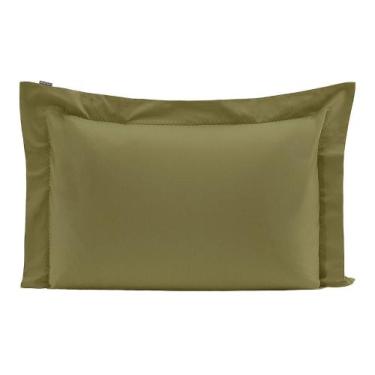 Imagem de Fronha Bordada Colors Oliveira 200 Fios - Westwing Collection, Verde