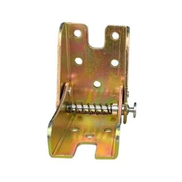 Imagem de 1 peça de 90 graus com dobradiça dobrável de 90 graus para cadeira de pé dobrável estendida dobrável com trava automática (dourada)