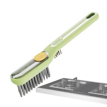 Imagem de Escova com Dispensador de Integrado - Ferramenta de Limpeza 2 em 1 para Casa Cozinha e Banheiro | Escovilhão Para Cozinha Com Dispensador | Para -Louças, Vidros, Casas De Banho E Cantos Domésticos