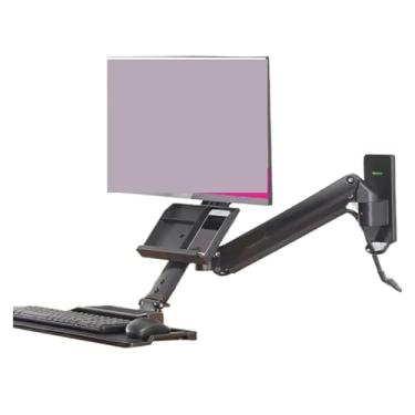 Imagem de BEGWVDJTP D32 Suporte de parede para monitor giratório equipamento industrial de monitoramento bandeja de teclado 48-68 cm