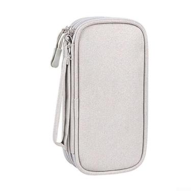 Imagem de Bolsa de armazenamento de cabo de dados, carregador, carregador portátil, celular, disco rígido, cabo de carregamento USB Flash Drive, bolsa para fone de ouvido, bolsa organizadora digital, bolsa