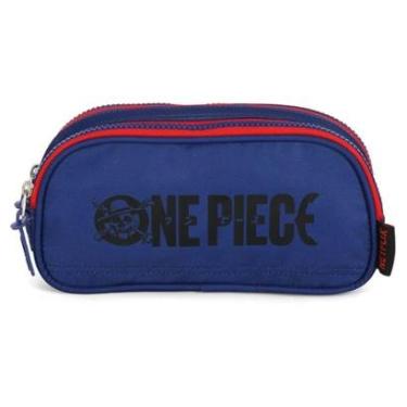 Imagem de Estojo Estolar Triplo Bolsinha Porta Lápis Menino One Piece-Masculino