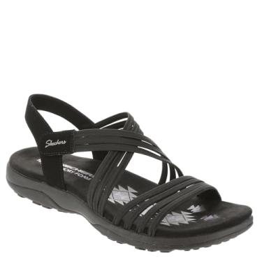 Imagem de Skechers Sandália feminina Reggae Slim-Sunnyside 2.0, Preto/preto, 9.5 Wide