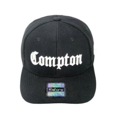 Imagem de Bone Baseball Aba Curva Preto Forro Pink E-stars-Unissex