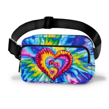 Imagem de Pochete feminina casual, bolsa de cinto, moderna, fácil de guardar, com alça ajustável, viagem, caminhada, corrida, caminhada, Vermelho, Medium, Casual