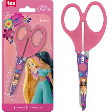 Imagem de Tesoura Escolar Lâmina Decorada -princesa Disney 13cm - Tris