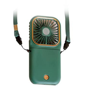Imagem de Ventilador colgante para necklace fan portátil dobrável com bateria recarregável de 3000mAh 3 ventiladores USB e suporte