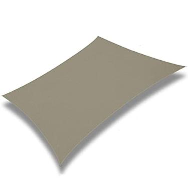 Imagem de Guarda-sol à prova d'água, retângulo de vela de sombra de pátio, toldo de tela de tecido resistente, para garagem e pátio ao ar livre