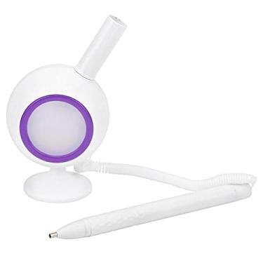 Imagem de Caneta de pintura de diamante iluminada Canetas de iluminação LED brilhantes com bateria integrada para artesanato DIY Material plástico de arte com diamante 3 AG3 Baterias (Roxa)