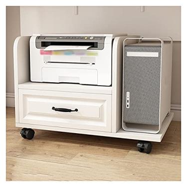 Imagem de U5GAAALPPQ9 Suporte de CPU Suporte de CPU Carrinho PC Suporte de Torre com 4 Rodas Rodízios Suporte de Chão de Mesa para Escritório Casa Suporte de CPU Quatro Cores (Cor: Branco) (Branco)