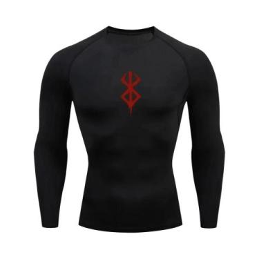 Imagem de Camiseta De Compressão Masculina De Manga Longa Anime Berserk Guts Rou