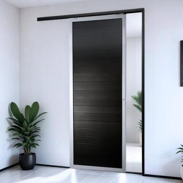 Imagem de Porta de Correr Suspensa 210x90cm Lambril Dir L.25 Brimak Abertura Dir