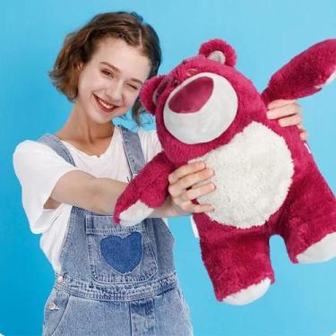 Imagem de Brinquedo Kawaii Disney Toy Story 3 Lotso Urso De Morango Pelúcia Bone