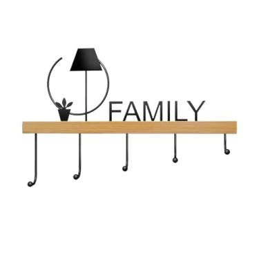 Imagem de Cabideiro de parede moderno montado na parede cabide criativo entrada chave livro bolsa ganchos pendurados na porta após o cabide armazenamento de parede sem furos ganchos para casaco (pequeno)