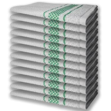 Imagem de 12 Panos De Prato Atoalhado Felpudo Verde