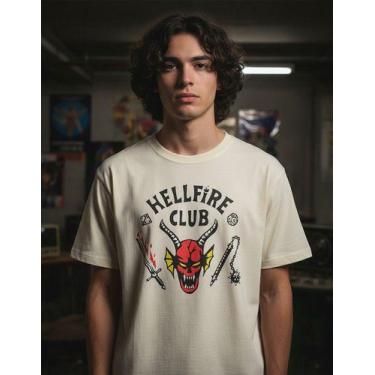 Imagem de Camiseta Stranger Things Hell Fire Club Color - - Missionario S Store,