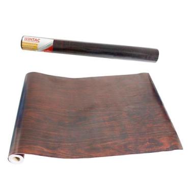 Imagem de Papel Adesivo Amadeirado Jacarandá - 10M - Rocie