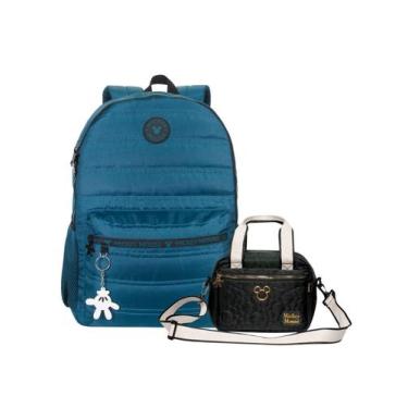 Imagem de Kit Escolar Mochila Costa + Lancheira Mickey Disney - Xeryus