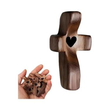 Imagem de Cruz De Madeira Para Encorajamento, Presente, Cruz De Bolso, Alívio Do