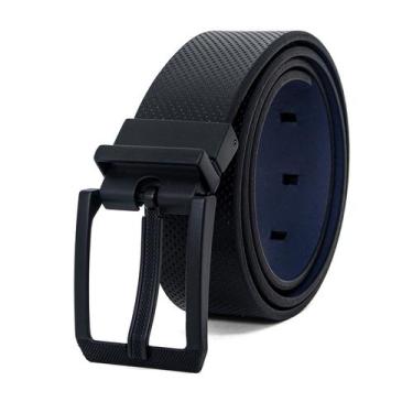 Imagem de Cinto Masculino Casual Fasolo Reversível Dupla Face Couro Legítimo Con