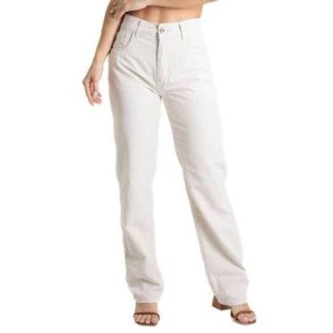 Imagem de Calça Linho Sawary Reta - 280656 - Bege 46-Feminino