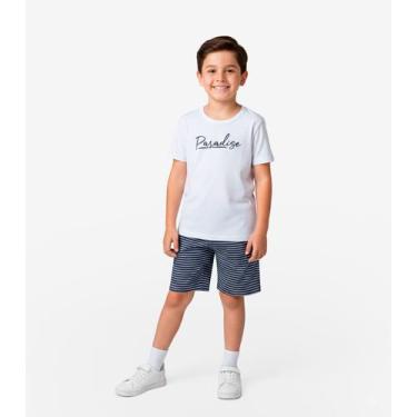 Imagem de Conjunto Infantil Menino Camiseta E Bermuda Select Azul, 10, Azul