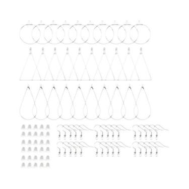 Imagem de Kit De Brincos De Argola Em Prata, Ouro E Cobre Com Ganchos E Fechos P