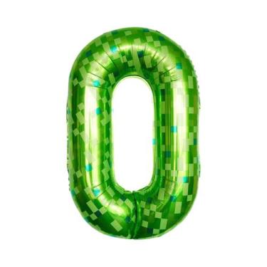 Imagem de Balões Gigantes Verdes De 40 Polegadas Com Números De 0 a 9 Para Decor