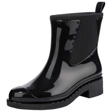 Imagem de Bota Feminina Galocha Impermeável Conforto Pratico Zaxy Wide