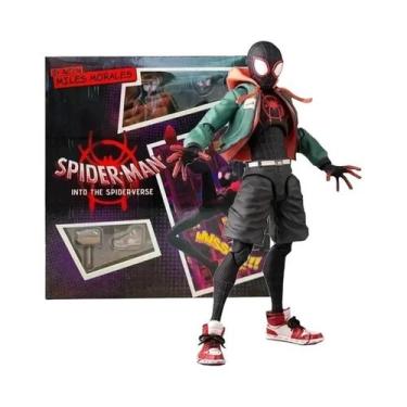 Imagem de Boneco De Ação Spiderman Gwen Peter Miles Morales Spider-Verse Sentine