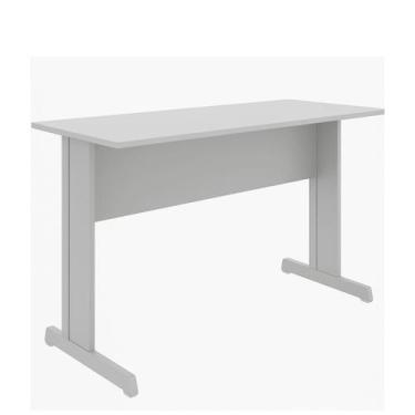 Imagem de Mesa Escritório 1,20x0,60m - Sem Gavetas - JOB - CINZA/CINZA - 43099 -
