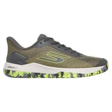 Imagem de Tênis Skechers Viper Court Pro 2.0 Cinza e Amarelo Masculino-Masculino