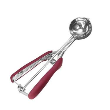 Imagem de Colher de Sorvete de Aço Inoxidável com Alça de Mola - Ideal para Sorv