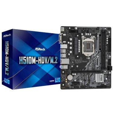 Imagem de Placa Mãe Asrock H510m-hdv/m.2 Ddr4 Lga 1200 Matx M.2 Hdmi Dvi-d D-sub