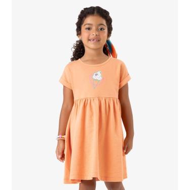 Imagem de Vestido Malhão Fruit Rovi Kids Laranja